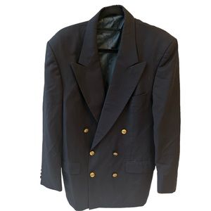 Yves Saint Laurent vintage navy blue blazer size 50